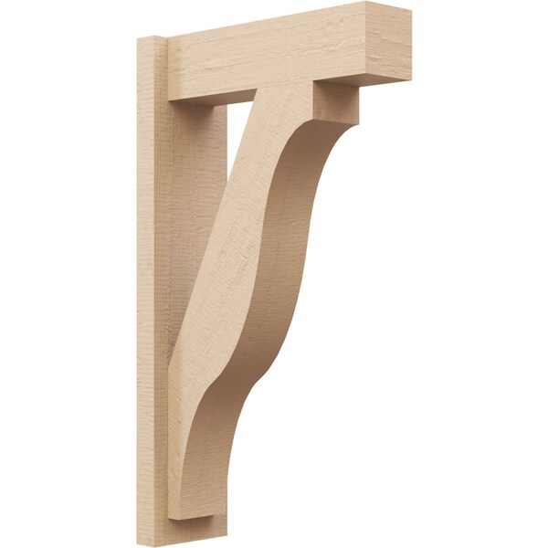 Ekena Millwork 5 1/2-in W x 16-in D x 28-in H Funston Block Rough Cedar Woodgrain TimberThane Outlooker, Primed Tan OUTUR055X16X28FST44RCPR - main